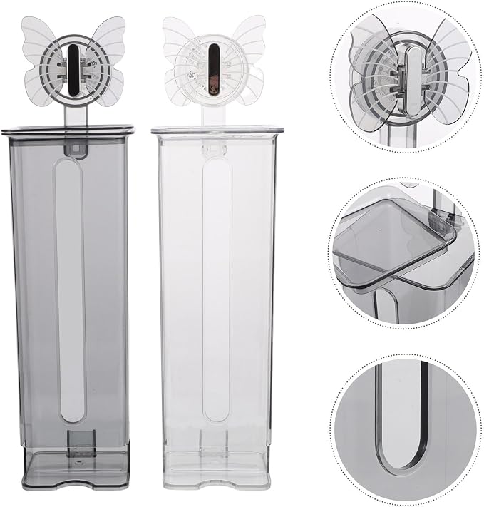 2pcs Elegant Wall Mounted Underwear Organizer with Protective Cover, Pet Material Hanging Storage Rack for Socks and Underwear, Space-Saving Design with Easy Installation
