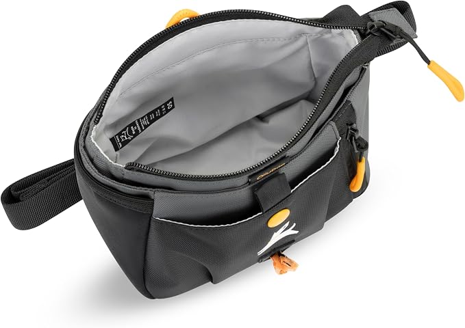 OllyDog Backcountry Day Bag | Dog Training Treat Pouch | Eco-Friendly Recycled Fabric Fanny Pack with Zipper Closure, Built-in Poop Bag Dispenser & Adjustable Waist Belt (Castle Rock)