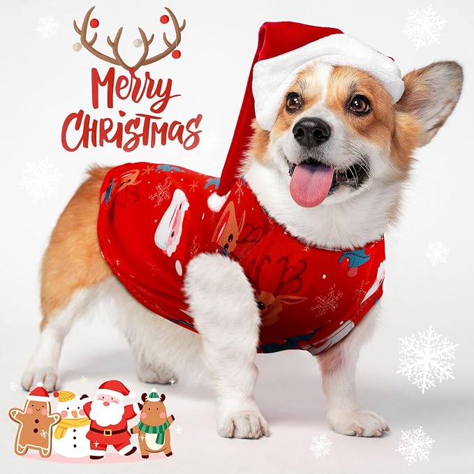 Xuniea 6 Pcs Holiday Dog Shirt Valentines Dog Clothes Easter Pet Outfit Costume Seasonal Puppy Festival Vest Apparel Pet Tank Top Tees for Dogs Cat Halloween Christmas(L(fit 7-9lbs))
