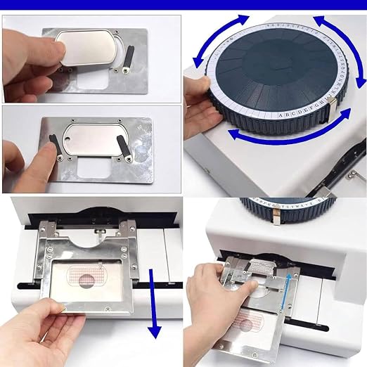 Manual Dog Tag Embosser Machine - 72 Coded Characters, 30 Aluminum Tags Included, Perfect for Custom Pet ID Tags & PVC Card Embossing, User-Friendly Design