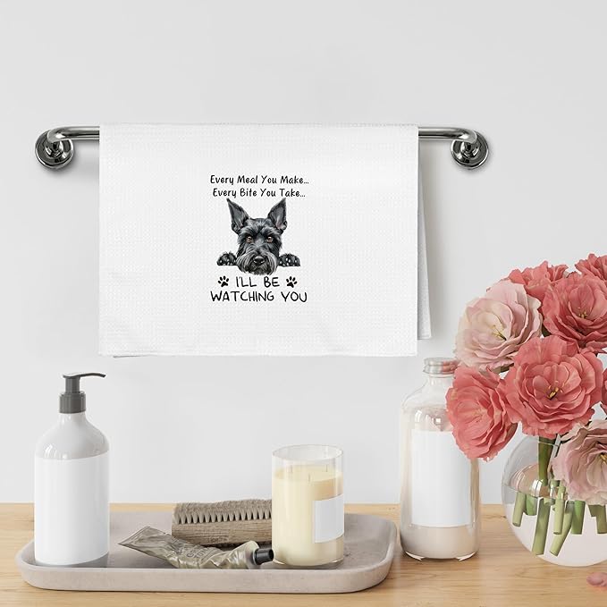 Funny Scottish Terrier Scottie Scotty Dog Every Meal You Make Every Bite You Take Kitchen Dish Hand Tea Towels for Kitchen, Scottish Terrier Scottie Scotty Dog Gifts for Women Men, 16x24 In