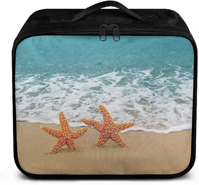 Rnyleeg First Aid Kit Bag for Car First Aid Kit for Home Travel Medicine Pouch Organizer Holiday Emergency Medical Kit Beach Starfish Print