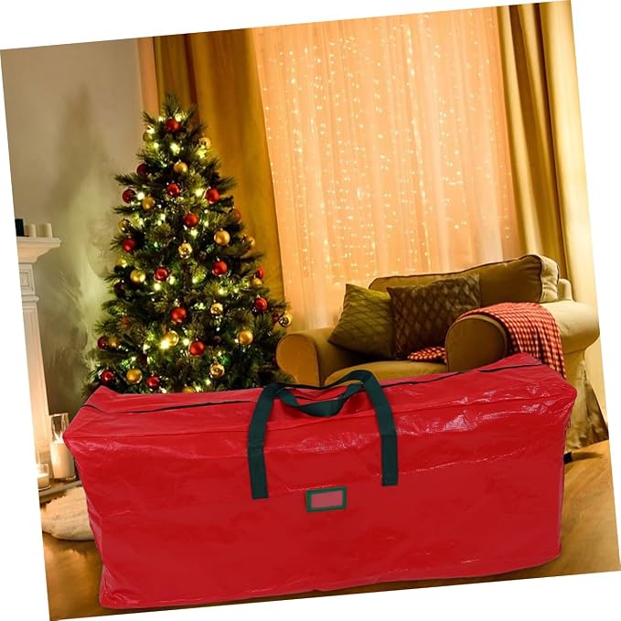 Zerodeko Large Christmas Tree Storage Bag Organizer with Zipper for Easy Closure Protects Christmas Trees Holiday Items