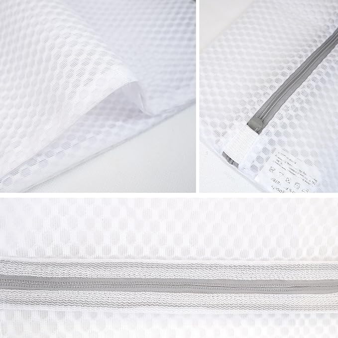 GOGOODA Mesh Laundry Bags for Delicates, 5 Set(3 Medium, 2 XL Large) | Honeycomb Mesh Lingerie Wash Bags, with Zipper Closure for Bras, Underwear, Baby Clothes