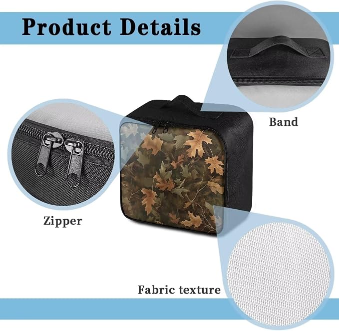 Rnyleeg Hunting Camo First Aid Bag Empty Large Portable First Aid Kit for Home Emergency Medical Kit for Business, Camping, Car, Office, Travel Medical Bag