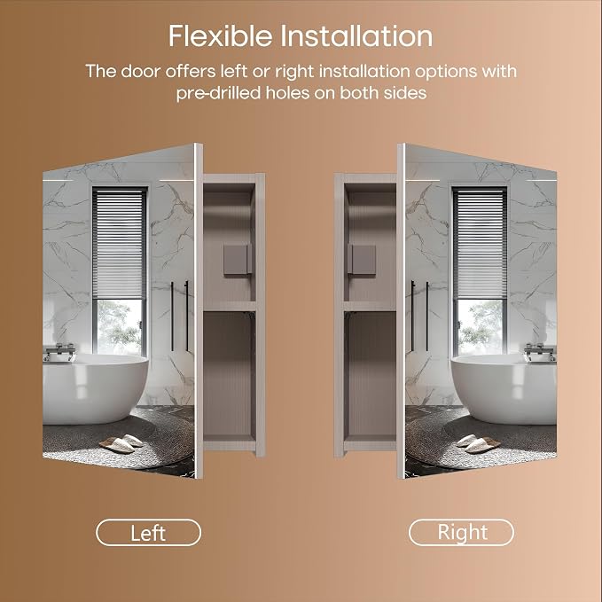 18x14 inch Bathroom Wall Cabinet, Saver Storage Cabinet, Medicine Cabinet with 1 Door and Adjustable Shelves, Grey（Assembly Required）