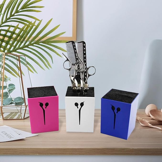 Scissors Holder For Hair Stylist, Hair Salon Scissors Storage Holder, Multifunctional Hairdressing Shear Holder Organizer for Stylists Hair Salons Pet Groomers and Home