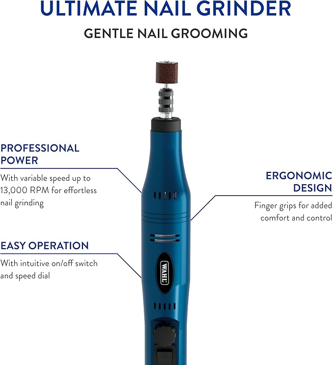Wahl Professional Animal Pet, Dog, and Cat Ultimate Nail Grinder Trimming Kit (5973)