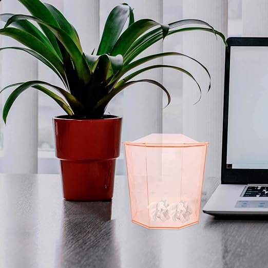 Pet Trash Can for Office Desk Home Storage Bin Lid Small Garbage Can Cover
