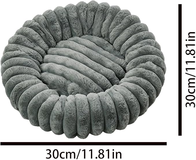 Cat and Dog Sleeping Mat, Round Pet Relaxation Bed | Washable Puppy Kitten Donut Bed | Non-Slip Round Comfortable Thick Dog Bed Cat Sofa For Small Dogs, Cat
