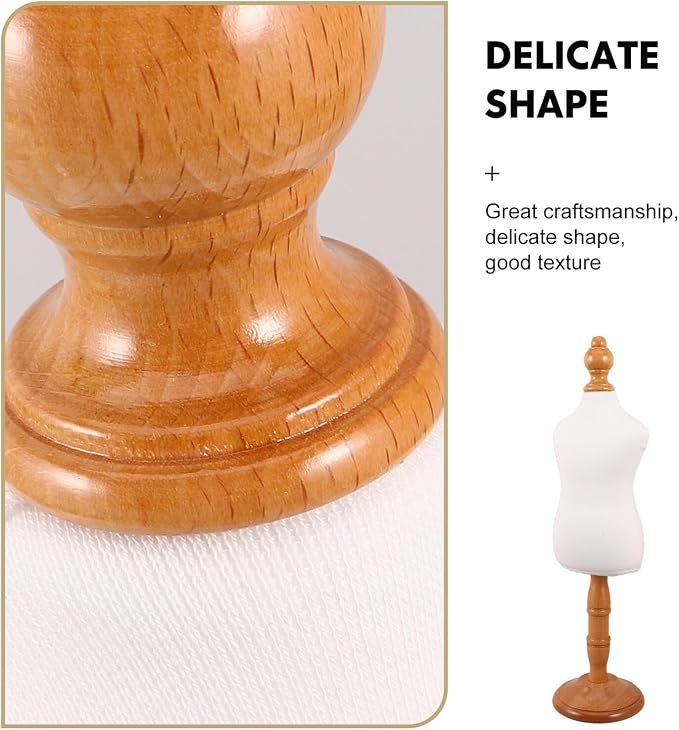 Small Pet Mannequin Dress Form Stand for Cats and Dogs – Portable Wooden Sewing Model for Dog Shirt Display and Pet Apparel Storage Rack