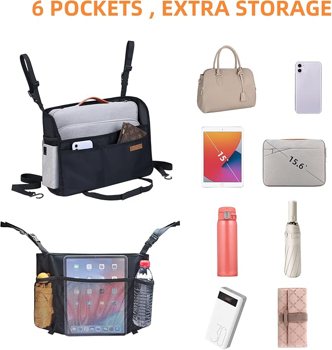 WLLWOO Car Net Pocket Organizer Purse Holder Console Front Seat Storage | Multi Pocket Car Seat Organize Bag Handbag Holder Between Seats Back Barrier