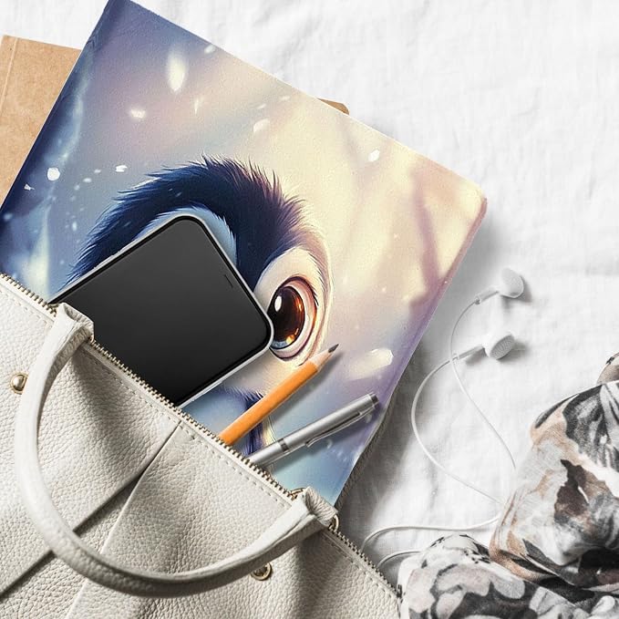 for Microsoft Surface Pro 8-13" 2021 Tablet Case,Auto Wake/Sleep,Adjustable Stand Protective Cover - Cute Penguin