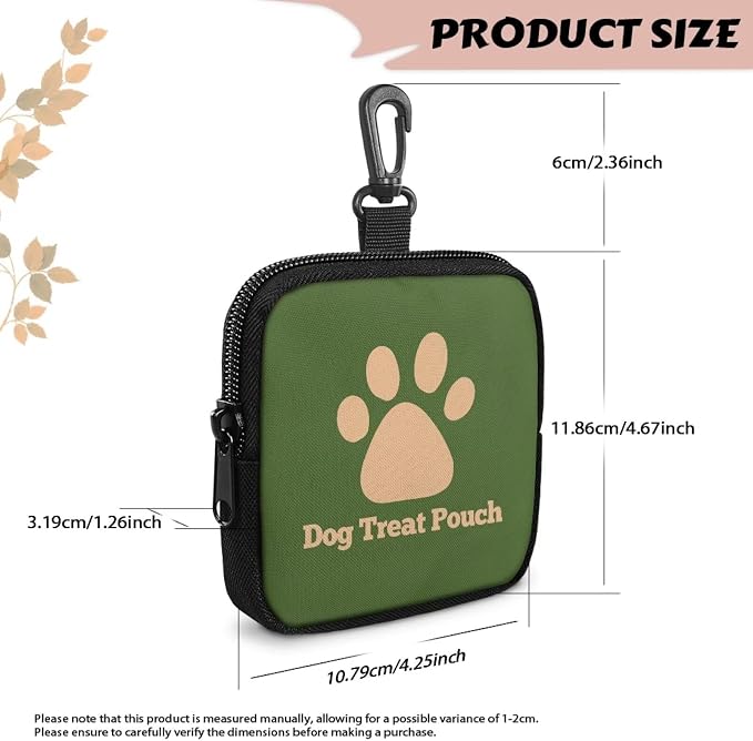 Dog Treat Pouch, Multifunctional Pouch for Outdoor Activities and Pet Walks, Multi-Functional Puppy Snack Storage Bag, Travel Pet Treat Container for Dog Owners and Trainers