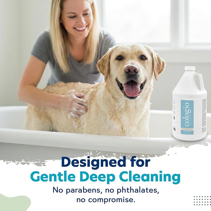Dog Shampoo with Manuka Honey, Moisturizing Dog Shampoo for Sensitive and Dry Itchy Skin, Shampoo for Dogs with Allergies and Dry Skin, Odor Eliminator, Paraben-Free, Made in USA 1 Gallon