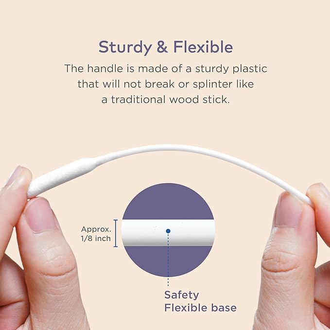 ARCA PET Cotton Swabs for Dogs and Cats - Cat & Dog Ear Cleaner Long Cotton Swab - Extra Long Stick, Cat & Dog Ear Cleaning Kit for Puppies and Pets, Multipurpose Pet Cotton Swabs for Ears (100 Buds)