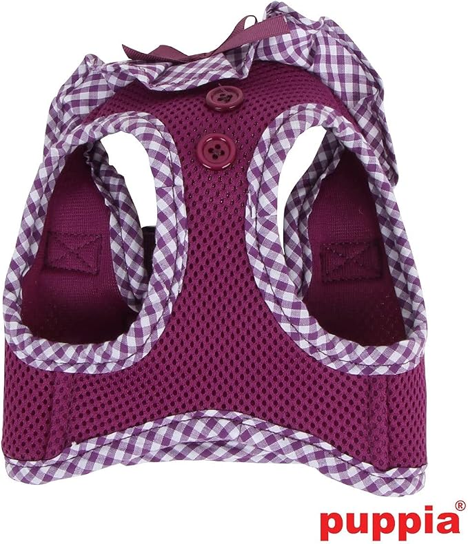 Puppia Vivien Vest Dog Harness Step-in All Season Mesh Cute No Pull No Choke Walking Training for Small Dog, Purple, Small