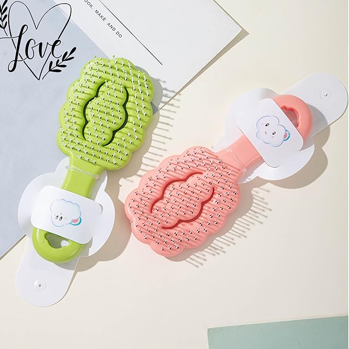 Small Dog Grooming Brush,Cloud Shape Puppy Brush Detangling Dog Hair Brushes for Wet or Dry - Perfect for Shih Tzus, Yorkies, Maltipoos - Ideal Puppy Hair Brushes for Maltese and Small Breeds (Purple)
