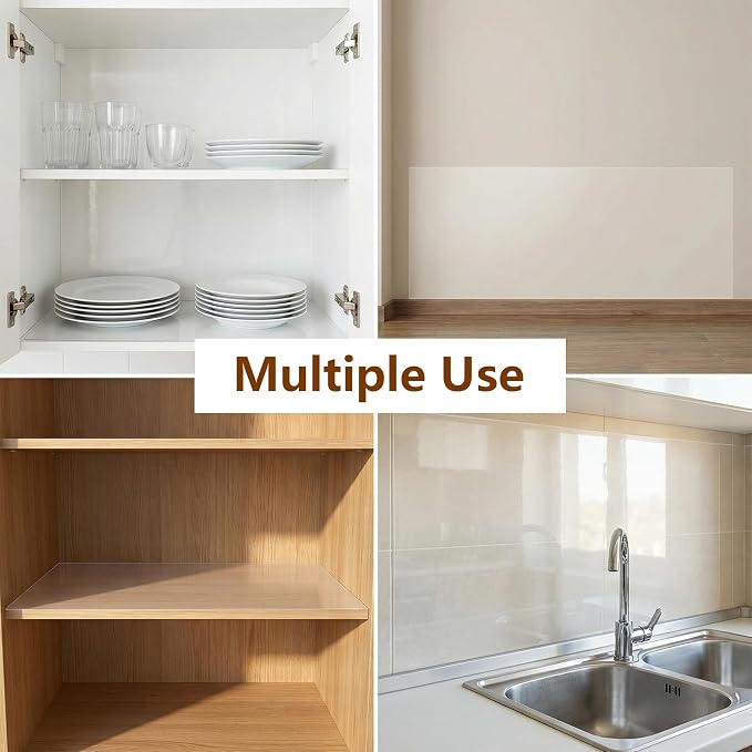 Clear Wall Protector Film for Kitchen Pet 17.7in x 9.84ft | Waterproof Oil Proof Backsplash Cover Removable Static Cling Guard for Cabinet Walls Non Adhesive Wallpaper