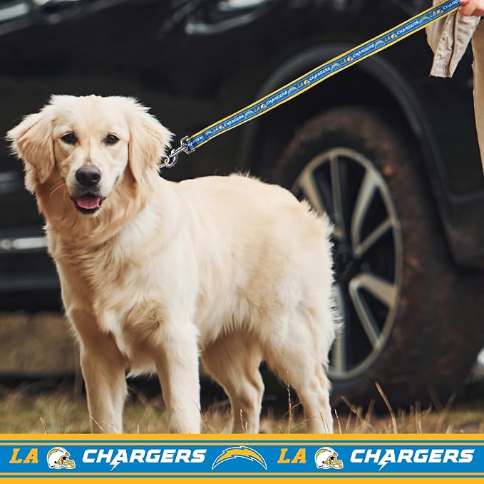 NFL PET Leash Los Angeles Chargers Dog Leash, Medium Football Team Leash for Dogs & Cats. A Shiny & Colorful Cat Leash & Dog Leash Licensed by The NFL