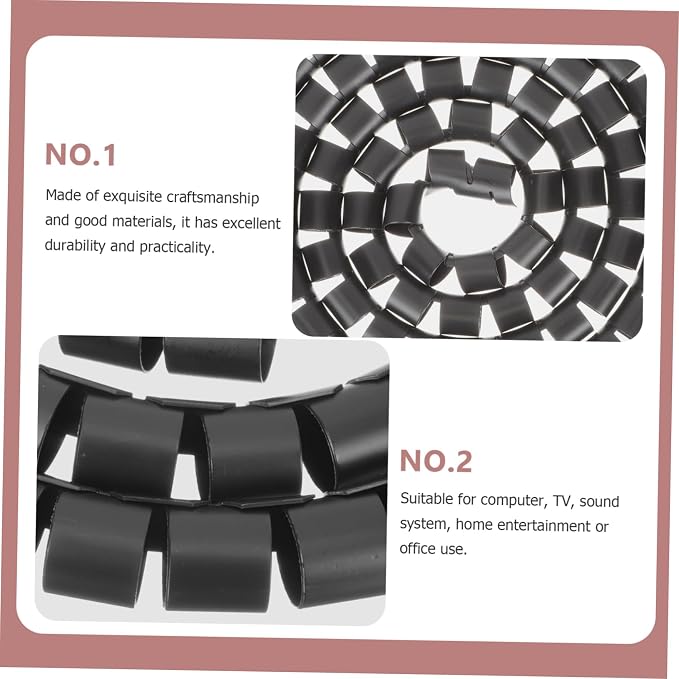 COHEALI Spiral Tube Flexible Wire Wrap Organizer Cords Tidy and Safe for Boys and Girls and Pets
