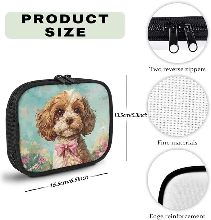Cute Puppy First Aid Kit Portable Pet Emergency Kit Lightweight Dog Emergency Kit,Travel Pet First Aid Kit Bag for Dogs,First Aid Pouch with Zipper