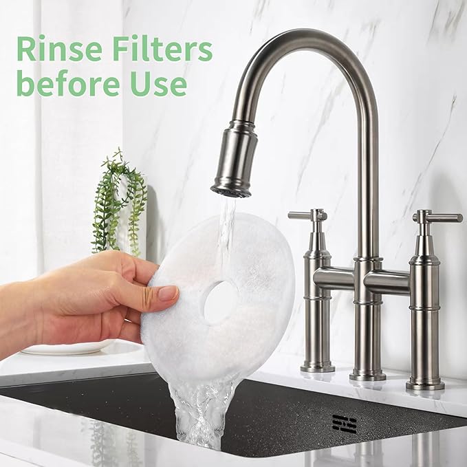 6 Pack Cat Water Fountain Replacement Filters Fit for 3L Flower Water Dispenser Automatic Pet Dog Cat Fountain Filter