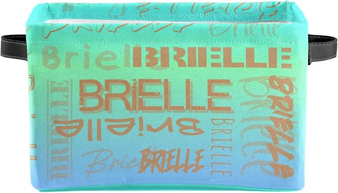 Personalized Storage Bins with Name Custom Kids Storage Basket Cubes Organizer with Handles for Organizing Boys and Girls Toys Shelf Closet Nursery Baskets Boxes, 1 Pack