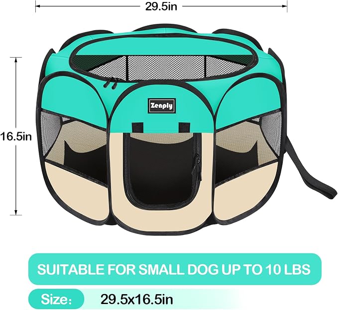 Foldable Pet Playpen, Pop Up Dog Kennel Tent for Indoor and Outdoor Use | Foldable Pet Playpen, Pop Up Dog Kennel Tent for Indoor and Outdoor Use