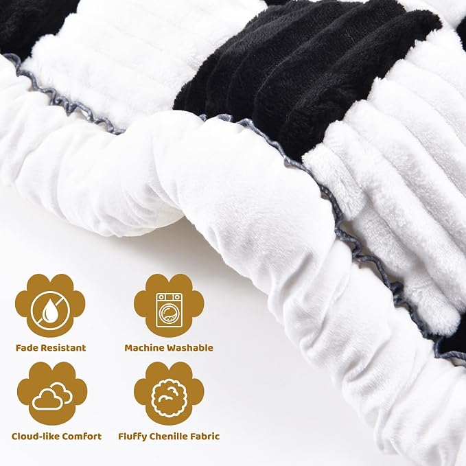 Backseat Dog Bed Mat, Dog Mat for Car Backseat Extender, 24.8'' x 54'' Non-Slip Travel Pet Blanket for Back Seat, Washable, Soft & Scratch-Proof, Universal Fit for Car, SUV, Truck, 2'' Thick
