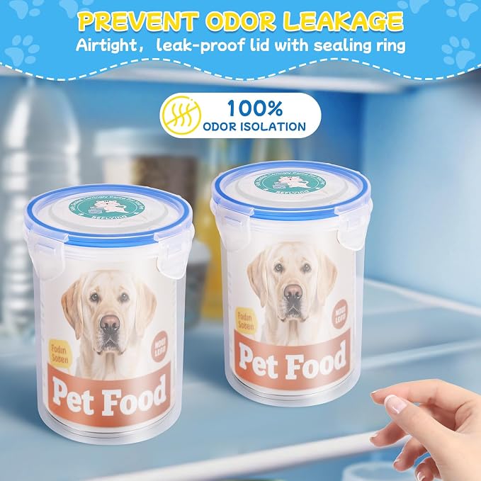 REFLYING Canned Dog Food Storage Lids Reusable Airtight Can Cover | Reusable airtight dog food can lids,Keeps wet food fresh,eliminates odor,Includes SUS 304 spoon and can opener