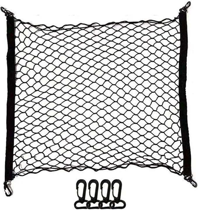 Car Nets 120 * 70 70 * 70cm Car Trunk Net Pocket Car Trunk Storage Storage Net Fixed Elastic Net Non-slip Universal Cargo Net (70x70cm)
