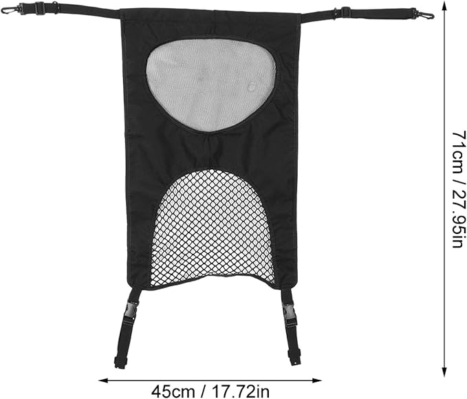 KUIDAMOS Dog Car Net Barrier, Portable Car Mesh Organizer with Mesh for SUV's, Cars Vehicles Pet Cars Divider Back Seat Barrier Net, Easy to Install Adjustable Pet Barrier