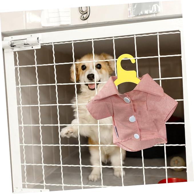 10pcs Pet Clothing Hangers Dog Cat Apparel Drying Rack Organizers for Easy Hanging for Home Travel and Grooming