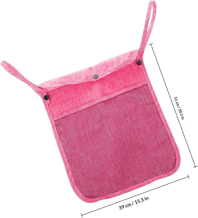 Unomor Universal Linen Stroller Organizer Hanging Bag with Large Storage Capacity and Easy Installation for Outings and Travel, Suitable for Pet and Strollers