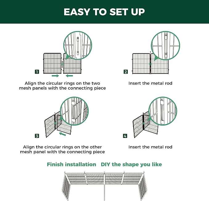 FXW Dog Playpen Storage Bag, Fits 32" H 8 Panels & Partition Connector, Fits for 24"/32" H Homeplus/Rollick/Instant Dog Playpen