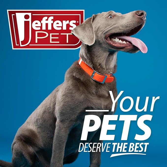 Jeffers Flat Back Pet Grooming Comb – Chrome Plated Steel Comb with Fine & Coarse Teeth for Dogs, Cats, Puppies – Detangling, Deshedding, Dematting Tool for Long or Short Hair - 6" L, 7/8" Teeth