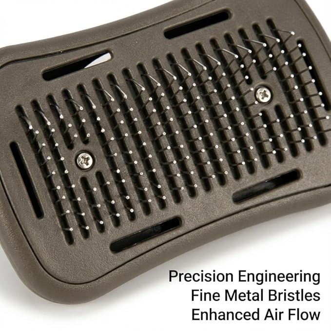 LUMIXA Heated Pet Grooming Brush, Third-Party Accessory Compatible with Dyson Supersonic Hair Dryer HD01 HD02 HD03 HD04 HD08 HD15, Professional Deshedding Tool for Dogs & Cats (Dryer Not Included)