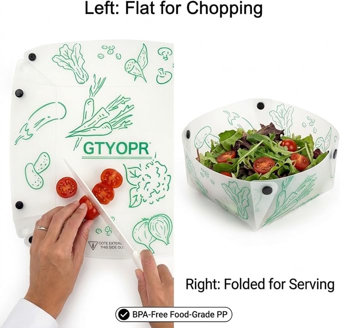 GTYOPR® Collapsible Camping Bowls 3-Pack - Foldable, Leakproof, Lightweight | BPA-Free Food-Grade PP for Hiking, Backpacking, Car Trips (Large)