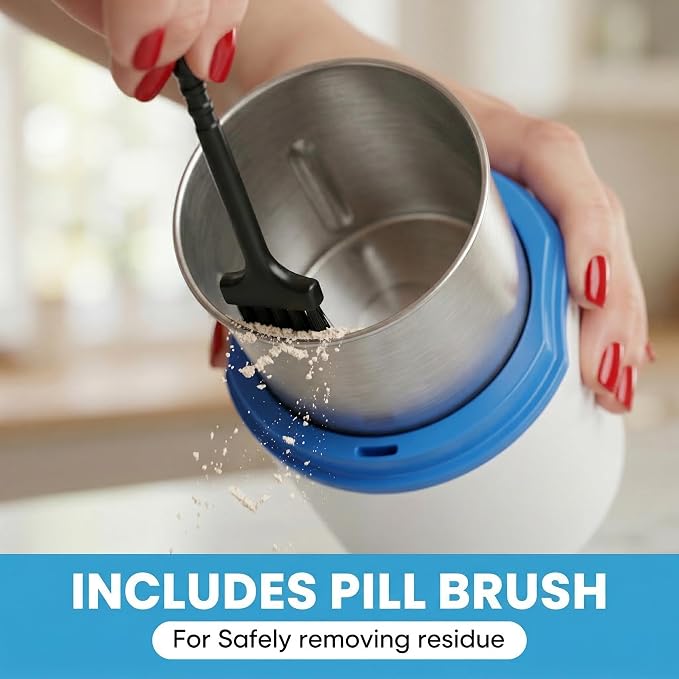 Electric Pill Crusher for Fine Powder: Pill Grinder to Handle 100+ Pills