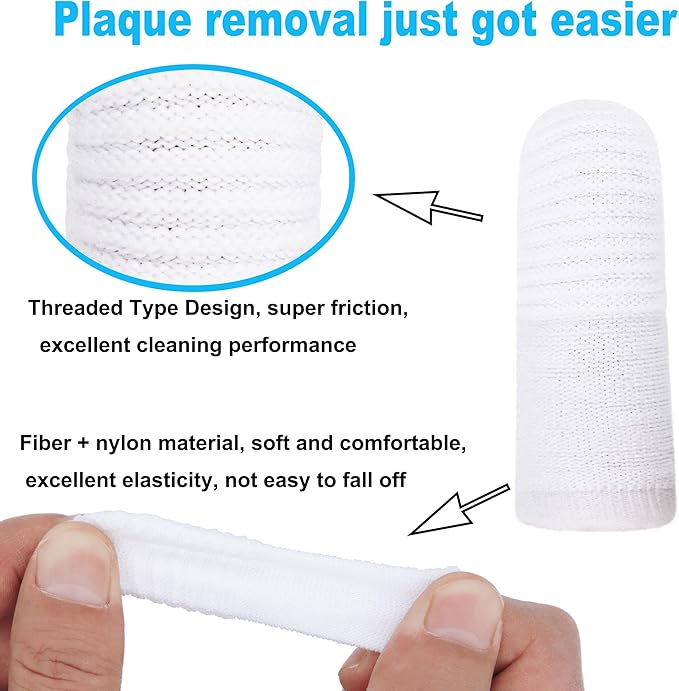 20 PCS Dog Toothbrush Pet Toothbrushs Finger Toothbrushs cat Too thbrush Washable & Comfortable & Durable 1 Set for 2 Fingers(20)