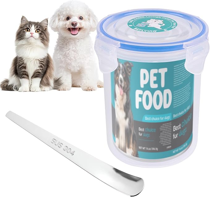 REFLYING Canned Dog Food Storage Lids Reusable Airtight Can Cover | Reusable airtight dog food can lids,Keeps wet food fresh,eliminates odor,Includes SUS 304 spoon and can opener