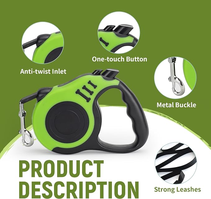 Retractable Dog Leash Automatic Telescopic Tractor Dog Tape