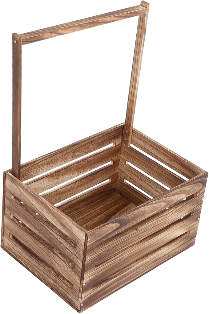 UPKOCH Shower Laundry Basket Wooden Storage Crate Care Products Closet Handle Toy Storage for Newborns for Pregnancy
