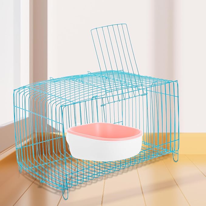 jojofuny Wall Mounted Abs Pet Food and Water Bowl for Small Animals and Dogs, Easy to Maintain Feeding Bowl Suitable for Indoor Use