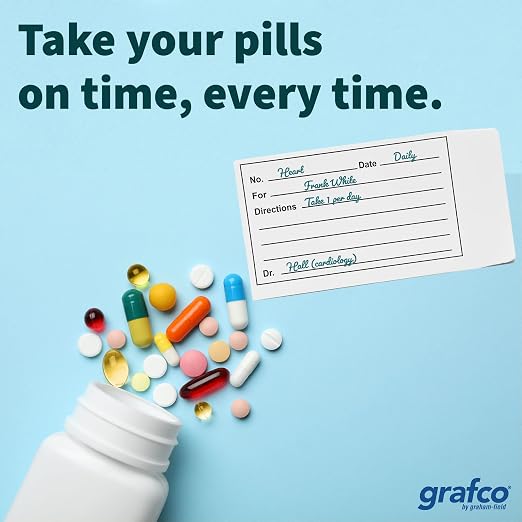 Grafco Paper Pill Bags – Small Medicine & Vitamin Organizer Pouches, 2.5 x 3.5” (1,000 Count)