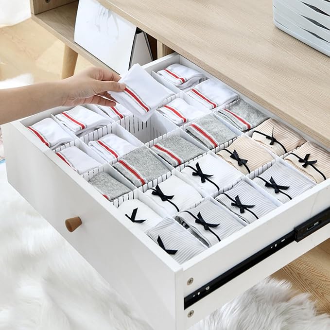 Drawer organizer partition board, suitable for kitchens, bathrooms, bedrooms, and offices