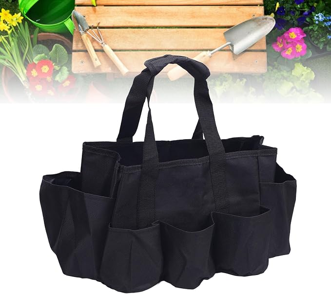 Cleaning Caddy Organizer, Portable Storage Bag Oxford Cloth Cleaning Tool Organizer for Household Gardening Outdoor Maintenance