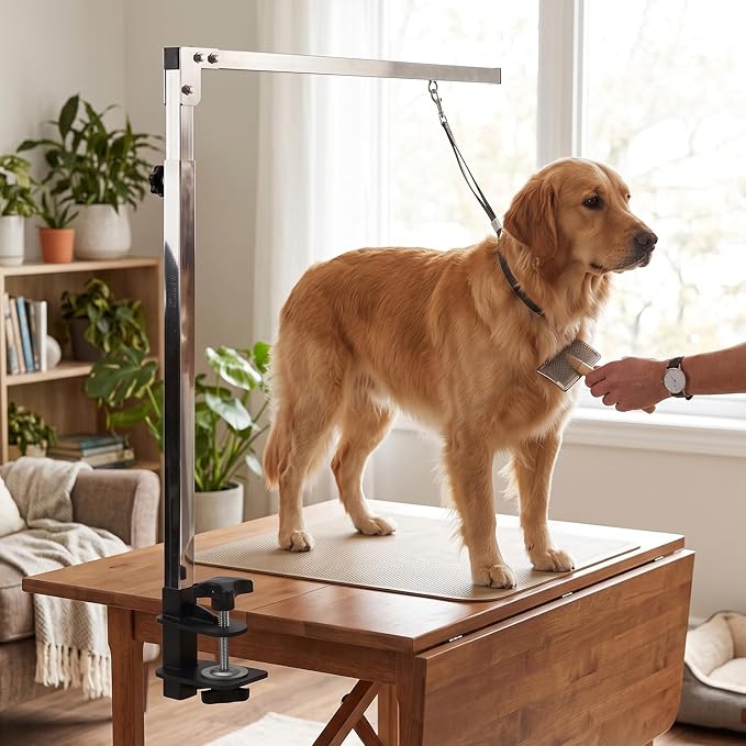 HEEPDD Dog Grooming Arm 304 Stainless Steel Adjustable Clamp
