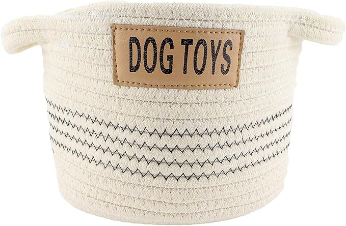 Midlee Dog Toy Rope Cotton Basket (Small)